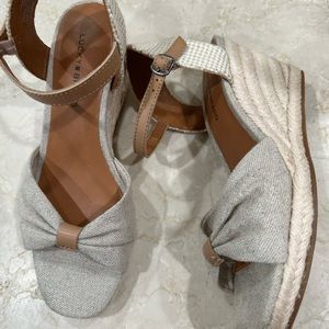 Lucky Brand Espadrille Wedge Sandal size 6